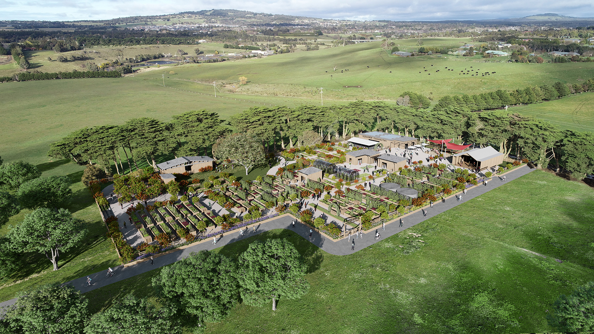 The proposed community food garden at Glen Junor